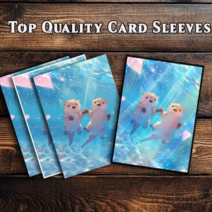 Kartenhüllen, MTG-Kartenhülle, hochwertige Kartenhülle, magische Kartenhülle, Geschenke für Gamer, Otter im Fantasy-Unterwasser