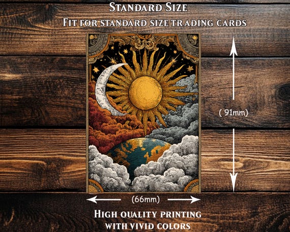 high quality card sleeves Card Sleeves, Card Sleeve,Top Quality Card Sleeve, perfect fit sleeves, Art  Sleeves,Vintage Celestial Bodies Scene