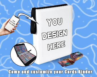 Personalized Card Binder - Custom Card Holder,4 Pocket/9 Pocket,Full Art Printing, Custom patterns,Gamer Gifts,Gift for husband,Pokemon Gift