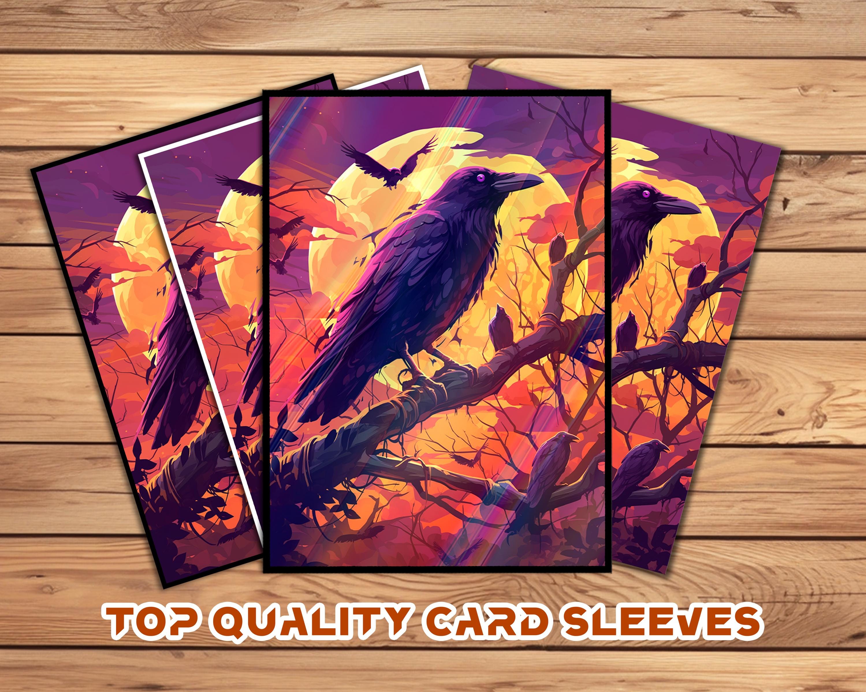 Mtg Card Sleeves Raven - Etsy