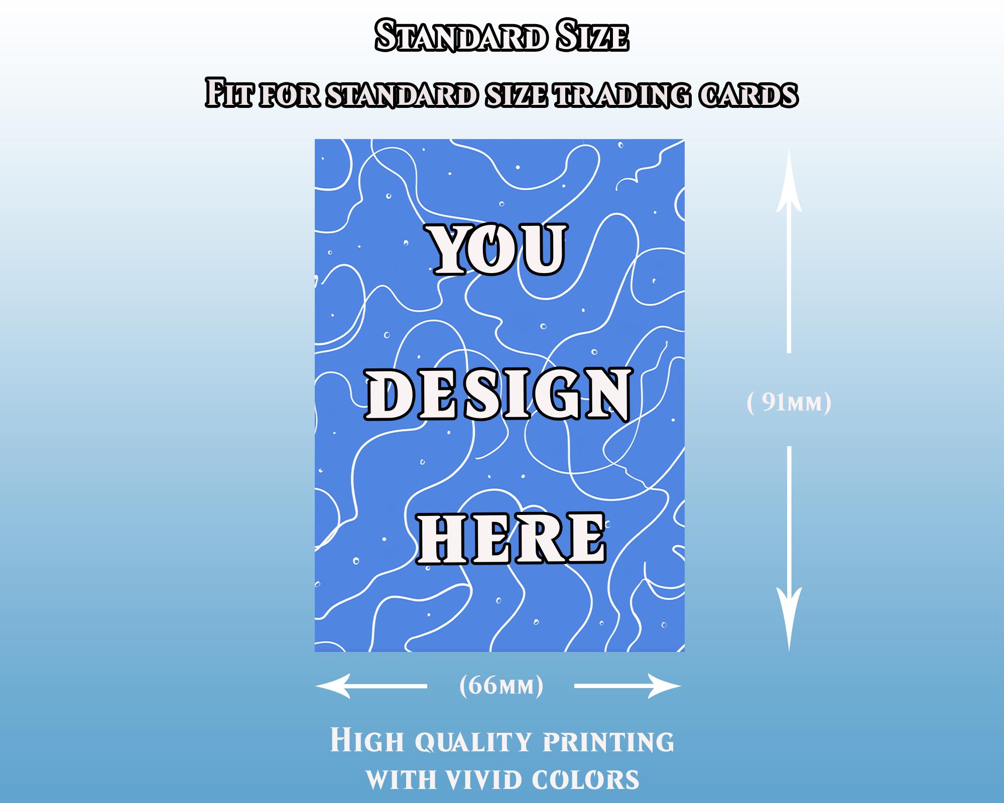 Custom Card Sleeves - Print Your Design on Durable,top Quality Magic Sleeves,perfectly  Match Your Deck and Make Your Deck Unique! - Etsy