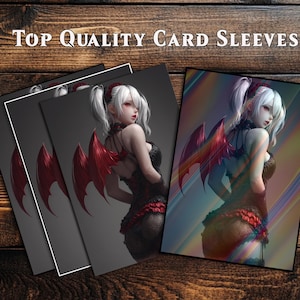 Pochettes pour cartes, pochette pour cartes MTG, pochette pour cartes de qualité supérieure, pochette pour cartes Magic, cadeaux pour les joueurs, sorcière aux cheveux blancs