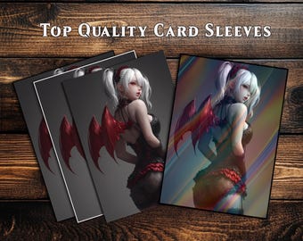 Anime Girl Card Sleeves - Trading Card Protector - Waifu Art