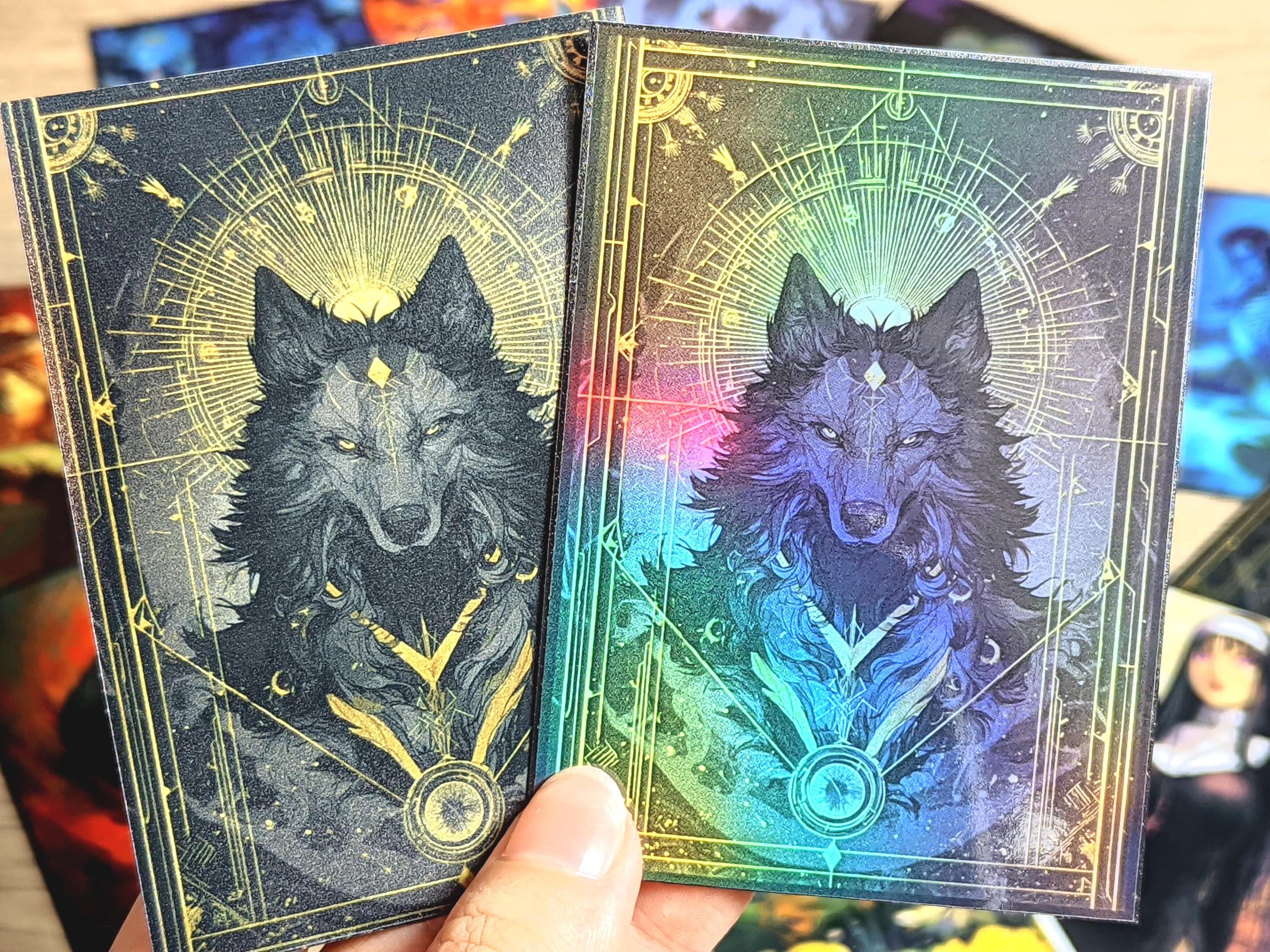 mtg werewolf card sleeves Innistrad: Midnight Hunt Seafaring Werewolf Standard Deck Protector Sleeves  (100ct) for Magic: The Gathering main image 0