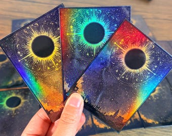 Mystic Eclipse Night Card Sleeves, Fantasy Art TCG Sleeves, Dark Themed Deck  Protectors for Magic, Gamer Gifts - Etsy