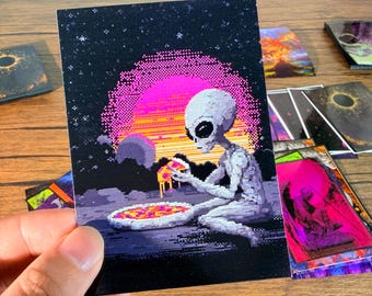 pixel art card sleeves mtg (The Great Wave) 100% Hand-Drawn 100ct Textured Matte TCG/MTG by Realm Guard : Toys & Games Cherry Blossom MTG card sleeves offer vibrant pixel art MTG Card Sleeves, Pixel Sword