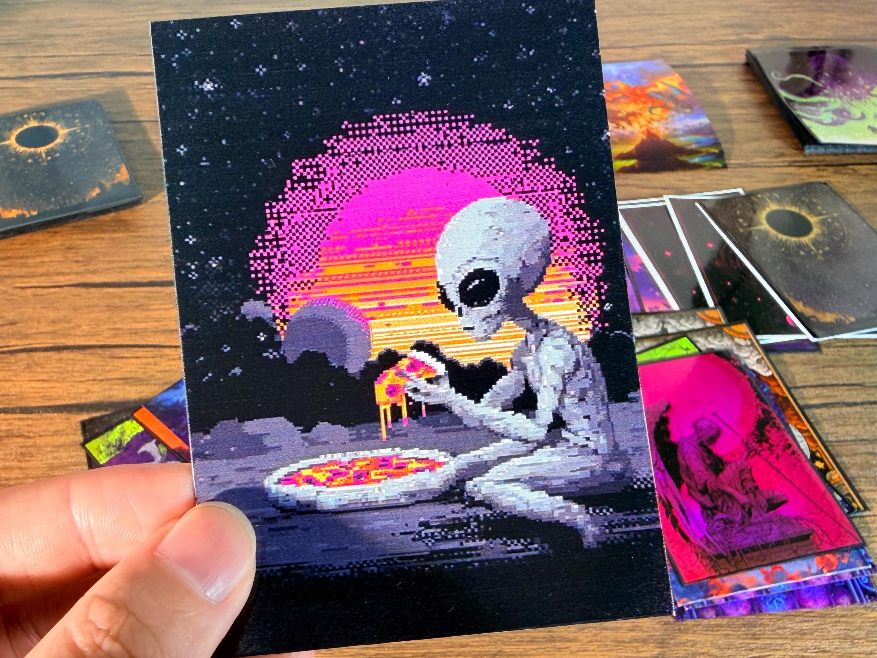 xenomorph card sleeves Alien - Xeno Morph Holds up to 6 cards with easy pop Xeno proxy deck finally came