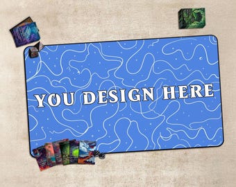 Your custom Playmat!-Custom TCG Playmat 24X14",playmat, Custom Board Game Mat With Zones,Gamer Gifts, 4mm Thick and durable,Gift for husband