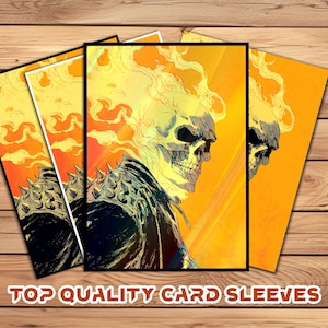 Card Sleeves, MTG Card Sleeve,Top Quality  Card Sleeve,mtg perfect fit sleeves, Art Sleeves,Comic style flaming skull