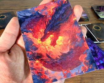 Card Sleeves,  Card Sleeve,Top Quality  Card Sleeve, perfect fit sleeves, Art Sleeves,Fantasy Fire Dragon
