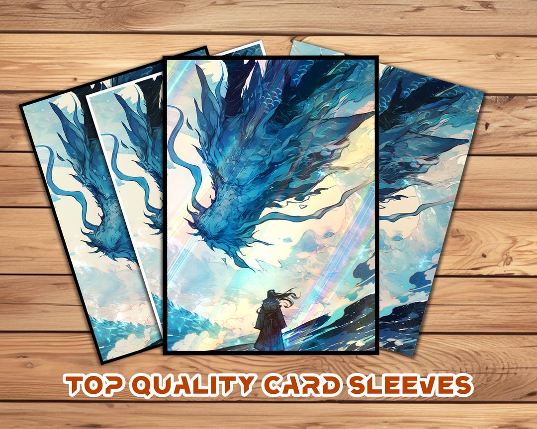 ブルードラゴン　カードスリーブ カードスリーブ - プレイヤーへのギフト、最高品質で完璧にフィット