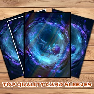 Card Sleeves, MTG Card Sleeve,Top Quality  Card Sleeve,mtg perfect fit sleeves, Art Sleeves,Fantasy Elf Floating in Magic Vortex