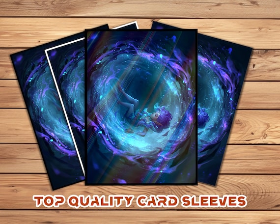 Card Sleeves, Card Sleeve,top Quality Card Sleeve, Perfect Fit Sleeves, Art  Sleeves,fantasy Elf Floating in Magic Vortex - Etsy