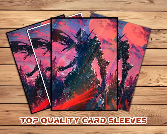 Card Sleeves-top Quality Perfect Fit,perfect Fit for /anime Card,anime  Sleeves,custom Option|dark Knight Under Blood Moon Sleeves - Etsy UK