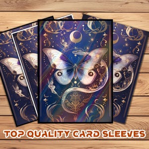 Card Sleeves, MTG Card Sleeve,Top Quality  Card Sleeve,mtg perfect fit sleeves, Art Sleeves,Astrology - Inspired Butterfly & Snake in Occult