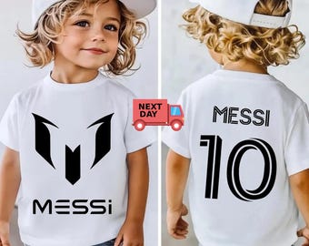 Messi Kids T-Shirt , Lionel Messi Youth Soccer Tee , Argentina Football Fan Shirt Gift