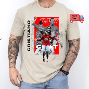Cristiano Ronaldo T-shirt, Ronaldo Fan Apparel Tee, Cr7 T-shirt,  7 CR7 Cristiano Ronaldo Tee, Ronaldo Youth T-shirt, Soccer Star T-shirt
