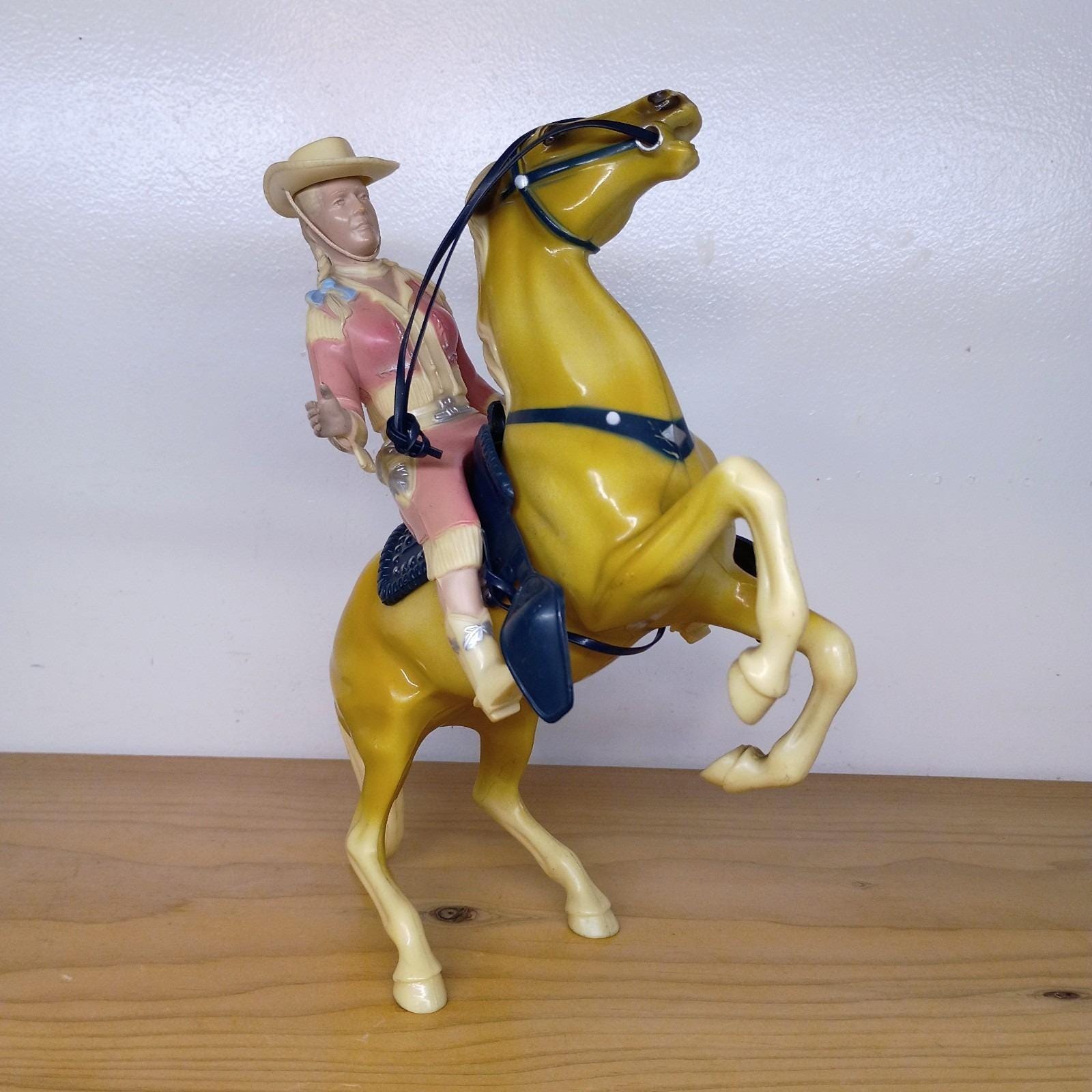 Figurine Cowboy Hartland Plastics 1950 – Série 900, Chemise Rouge, Vintage USA