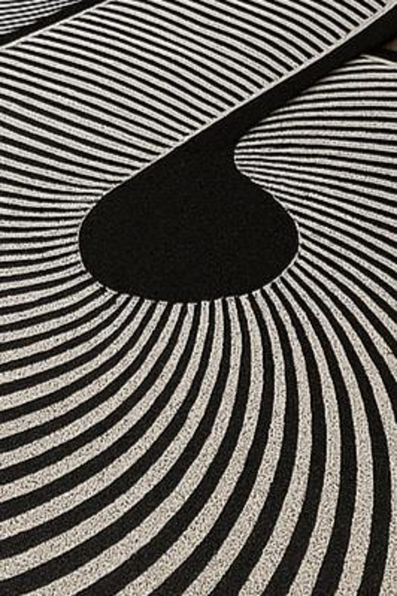 Intinity Rug Infinity Illusion Designer Rug – Modern Black & White Hallway Luxury ...