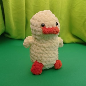 Crochet Duck Toy: Handmade Amigurumi Plush - 6 inch
