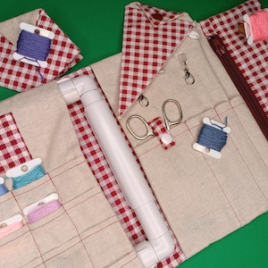 Cross Stitch Project Bag Scissors Case Ort catcher Embroidery floss storage kit organizer