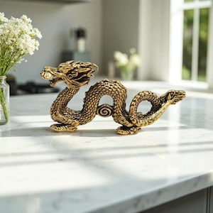 Brass Zodiac Dragon Statue: Feng Shui Home Decor