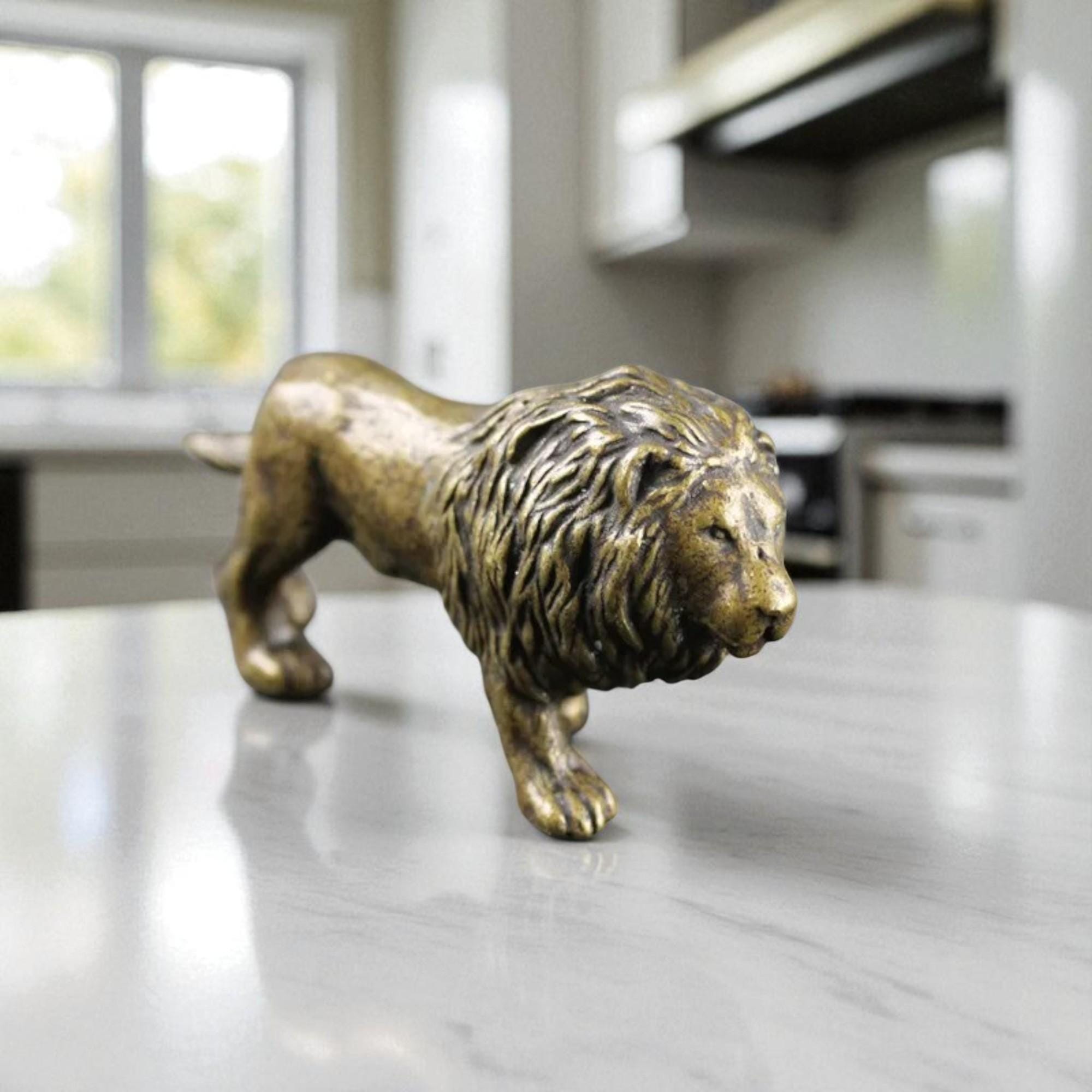 Etagère DKD Home Decor Doré Lion Résine (36,5 x 16,5 x 21 cm) | Leroy