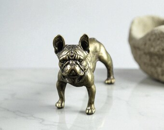 ヴィンテージ JB 真鍮製ブルドッグ置物 ペーパーウェイト 台湾 ROC