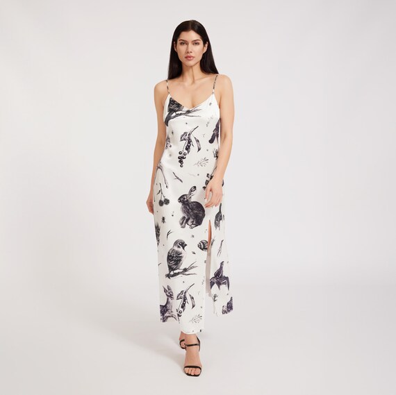 knee length dresses for ladies Celestial Crystalline Midi Dress– Teuta Matoshi main image 0