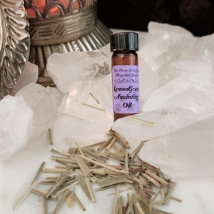 LemonGrass Anointing Oil--Road Opening, Cleansing, Developing Psychic Abilities, Air, Mercury, Divination, Protection, Spiritual Connection