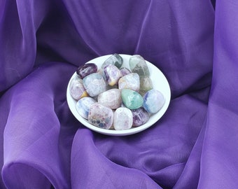 Fluorite Tumbled Gemstone - Concentration, Intuition, Cleansing, Protection, Purification, Wealth, Abundance, Harmony