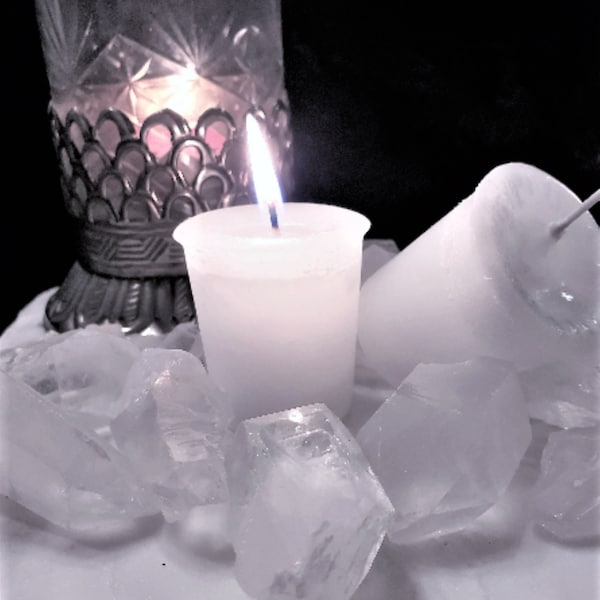 Sage Votive Candles--White Sage, Space Clearing, Energy Cleanse, Sacred Space, Home Blessing and Cleansing, Herb Candle