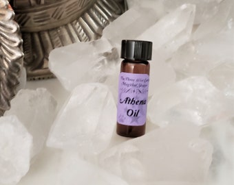 Athena Goddess Anointing Oil--Intellect, Knowledge, Protection, Strength, Wisdom, Battle, Conflict, Strategy, Science, Greek Deity