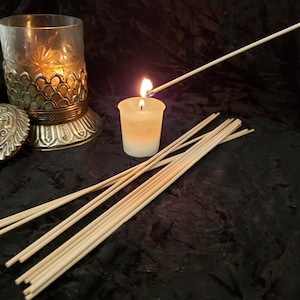 Wood Lighting Tapers--12 inch Candle Lighting Sticks, Thick Wood, Easy Light of Incense, Candles, Jar Candles