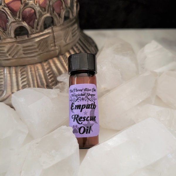 Empath Rescue Anointing Oil--Mental Spiritual & Emotional Strength and Support Protection Clarity Grounding Calming