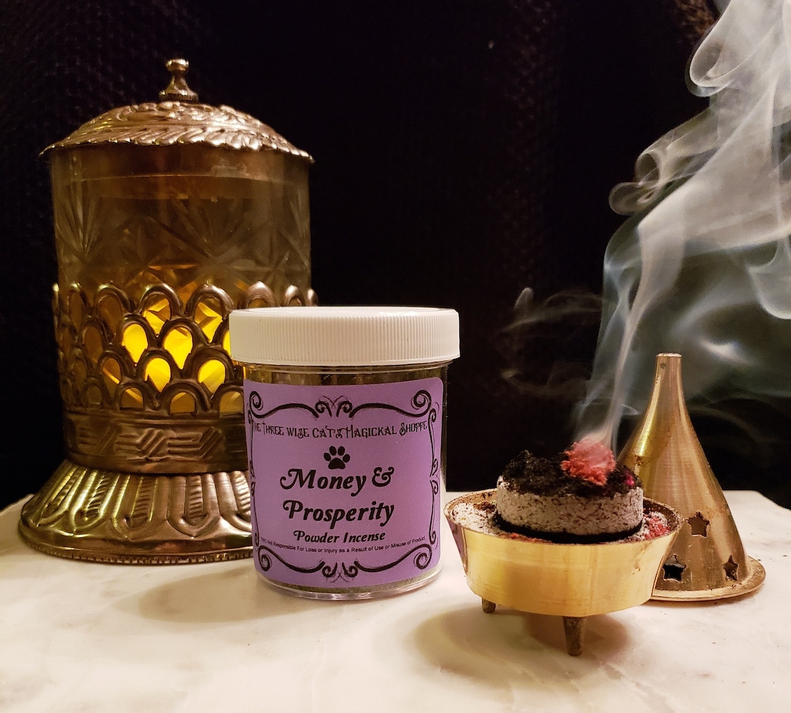 Prosperity Incense Powder Money Prosperity Finances Etsy