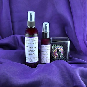 Dragon&#39;s Blood Spray--Protection, Empowerment, Cleansing, Uncrossing, Add Power, Strength, Room Spray--Essential Oil Gemstone & Herbal Blend