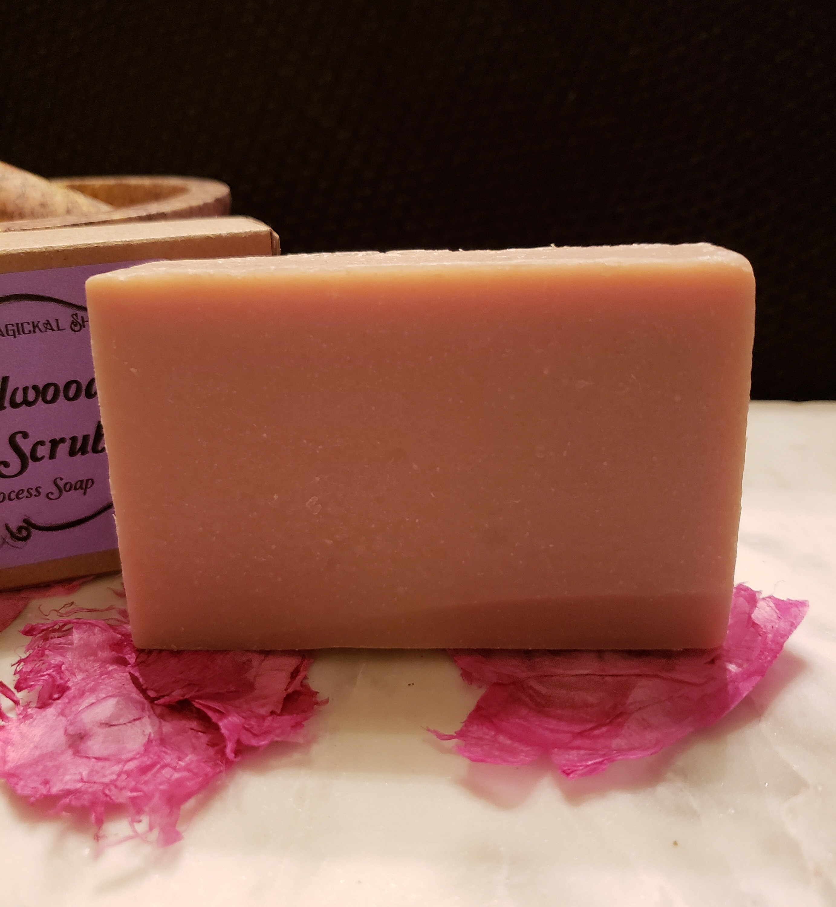 Sandalwood Rose Scrub Soap Bar Aromatherapy Calming Etsy