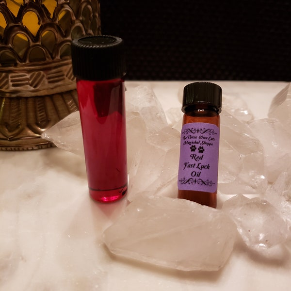 Red Fast Luck Anointing Oil--When You Need Luck Quickly