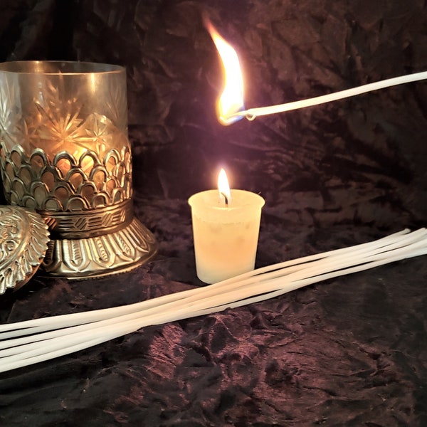 Wax Lighting Tapers--16 1/4 inch Candle Lighting Sticks Easy Lighting of Incense Candles Jar Candles