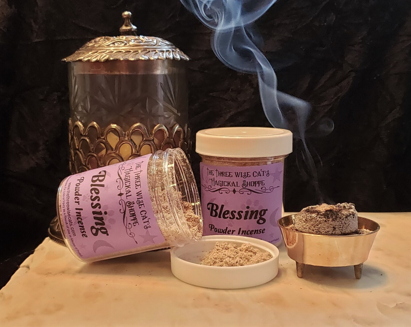 Blessing Incense Powder Bless Clear Energy Purify Etsy