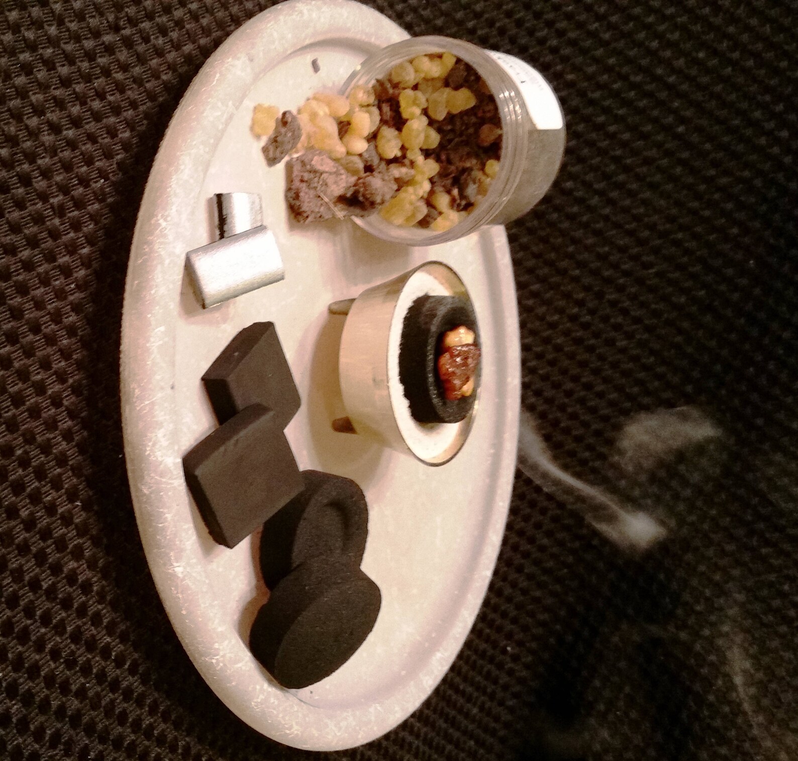 Incense Burner Charcoal Use To Burn Powder Incense Resin Etsy