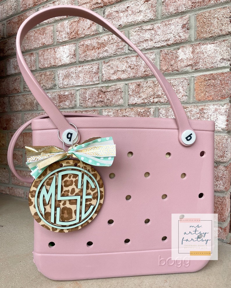 Monogram Bag Tag Monogram Bag Charm Bogg Bag Charm Etsy