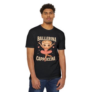 Ballerina Cappuccina T-Shirt Funny Italian Brainrot Meme Tee Comfort Colors Aesthetic Shirt Balletcore Coffee Lover Gift