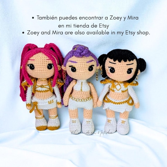 かぎ針編みのパターン KPOP デーモンハンター ルミ ちび人形 PDF