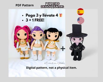 KPop Demon Hunters Bambino T-shirt A Maniche Lunghe Rumi Mira Zoey Stampa Top In Cotone Ragazze Kawaii Estate Casual Tees Regali Di Compleanno / Action Figure E Giocattoli - Foto 3