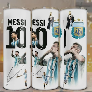 Lionel Messi Argentina Soccer Tumbler: World Champion Fan Gift