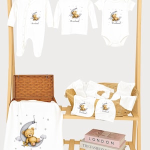 Personalized Baby Outfit: 10-Piece Newborn Gift Set, Organic Cotton
