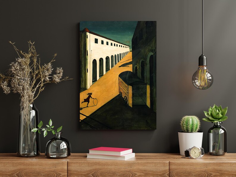 Mystery and Melancholy of a Street Print, Giorgio de Chirico Painting, Fine Art Print, Museum Quality Art, Modern Wall Decor Idea image 4