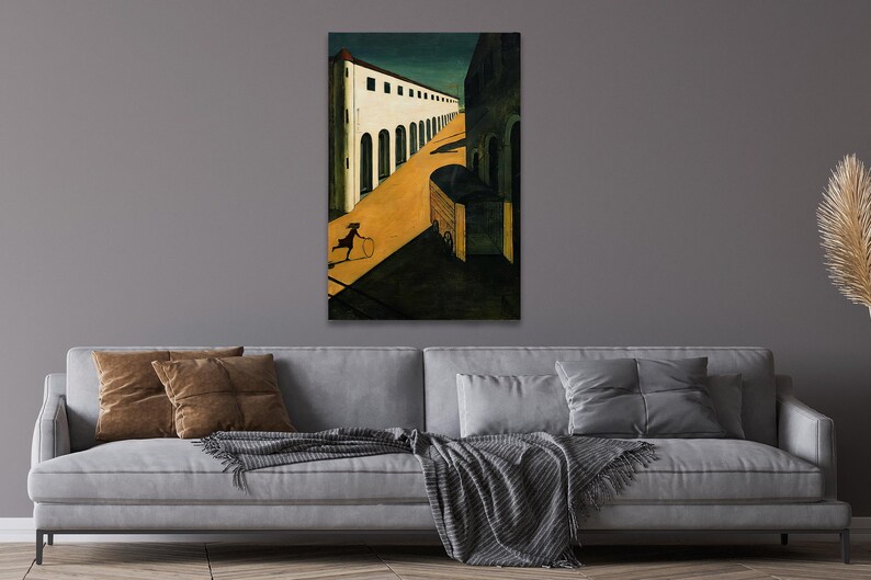 Mystery and Melancholy of a Street Print, Giorgio de Chirico Painting, Fine Art Print, Museum Quality Art, Modern Wall Decor Idea image 7